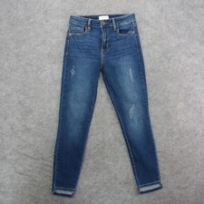 Cello Jeans Women's 2/3 Blue Medium Wash Skinny Jeans