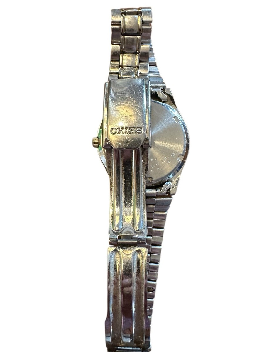 Seiko Quartz 7N43-9041 Vintage Wrist Watch Japan Date Day Gold