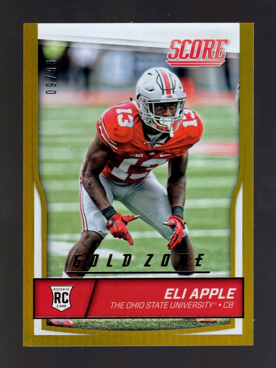 Eli Apple Panini Score #414 Gold Zone