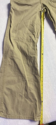 Vintage 1970s Male Brand Women’s Bell Bottom Flared Khaki Pants Size 29 S - Picture 8 of 13