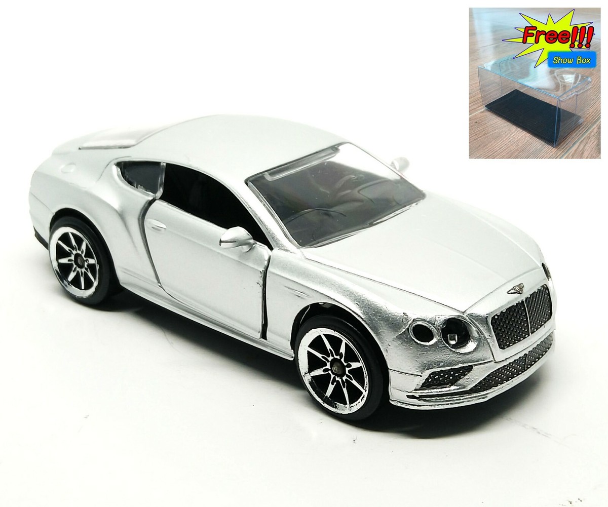 マジョレット ベントレー コンチネンタル GT V8 1/64スケール ミニカー Majorette Bentley Continental GT V8 S Silver 1:64 (3 inches