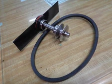2033 MCLANE EDGER SHAFT, 9" BLADE, 2036 BEARINGS, MOUNTING WASHERS, NUT AND BELT