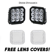 Diode Dynamics SS5 Sport LED Spot Light Kit w/ Multi Backlight Colors & Covers