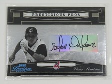 VICTOR MARTINEZ 2005 PLAYOFF PRESTIGE AUTOGRAPH AUTO #3/5- INDIANS!!