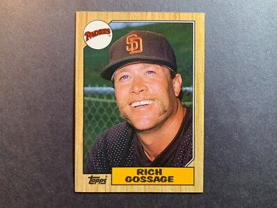 #ad #ad 1987 Topps San Diego Padres Baseball Card #380 Rich Gossage $1.19