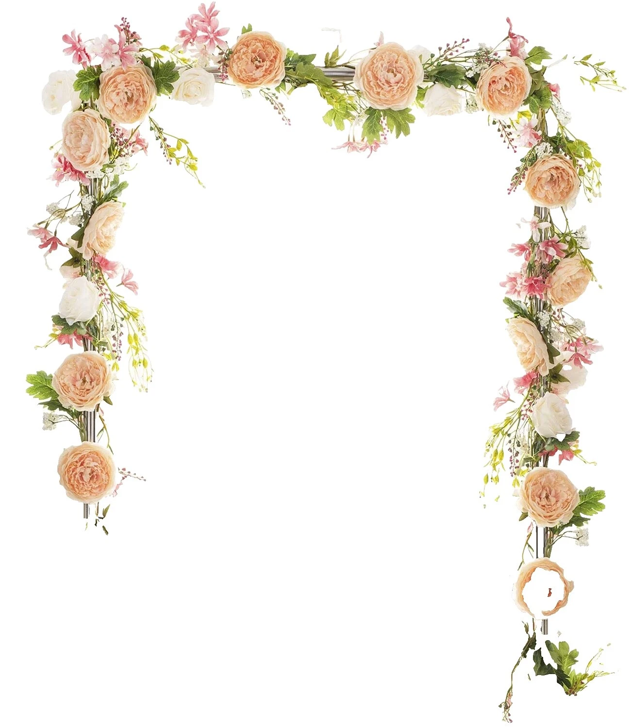 Peony decoración floral multicolor