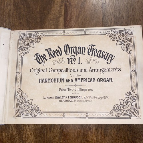 Antique Sheet Music Book. Sheet Music For Organ. The Reed Organ Treasury No. 1 - Picture 3 of 8