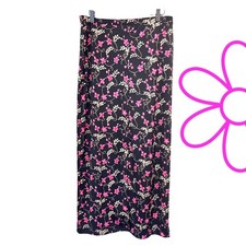 Vintage 90s Casual Corner Floral Midi Skirt Size Small Cottage Core Fairy