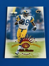 1997 Donruss Eddie Kennison Rams Leaf Signature Red Parallel Card #99; 1 of 200