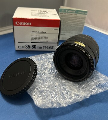 Canon 35-70 Mm Black III EF Mount Zoom Auto focus Lens