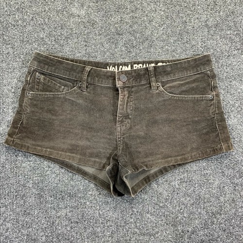 VOLCOM Corduroy Shorts Juniors 7 Dark 