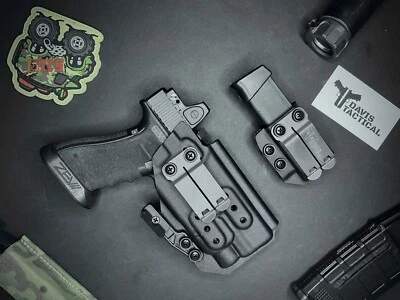 Davis Tactical IWB Light Bearing Kydex Holster For Glock 17/22/MOS/47 TLR-7 HLx