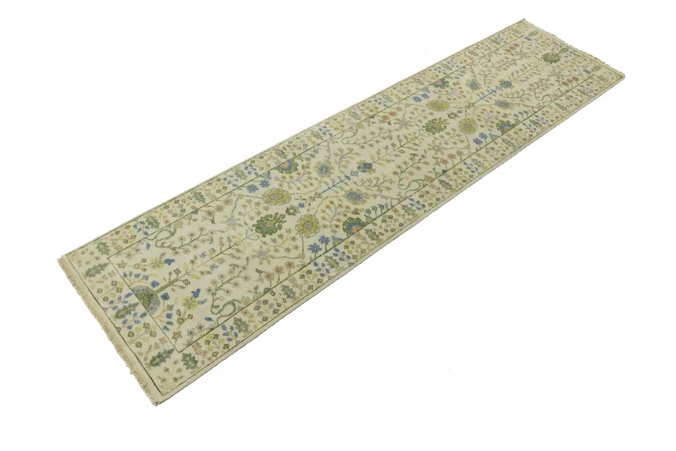 Handmade Chobi Oriental Runner Rug 2'6X10 ft Floral Tree of Life Hallway Carpet - Image 3 of 4