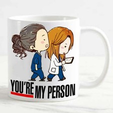 Tazza Mug personalizzata Grey's Anatomy You are My Person caricatura