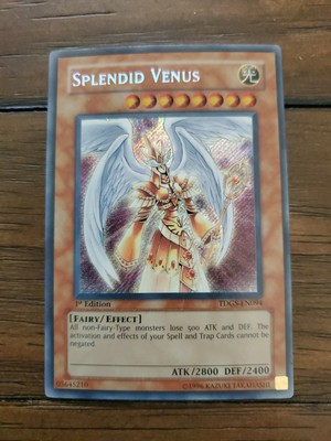 Yugioh Splendid Venus Tdgs En094 Secret Rare 1st Edition Quase Perfeito Ebay