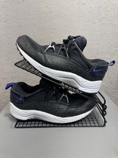 Nike Air Huarache Light Black & Dark Concord Trainers UK 7 Casual Sneakers Shoes