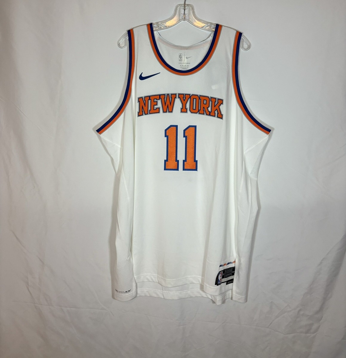 Nike New York Knicks #11 Jalen Brunson White Authentic Jersey Size