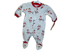 Carter's Just One You Christmas Santa  Penguin Sleeper  Play Size Newborn NEW