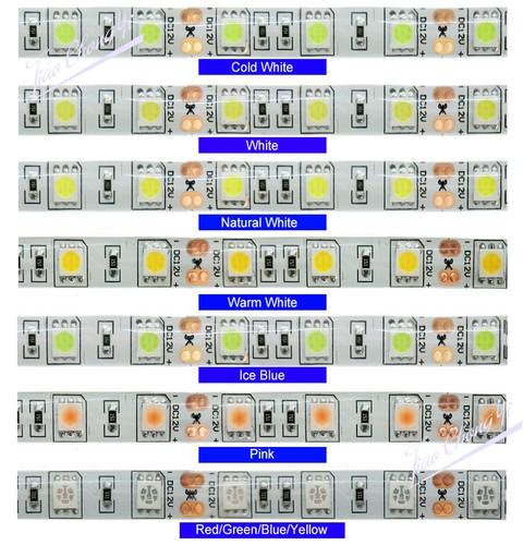 LED strip 5050 60LEDs Flexible Home Decoration Lighting LED Tape  RGB RGBW  CCT - Picture 11 of 24
