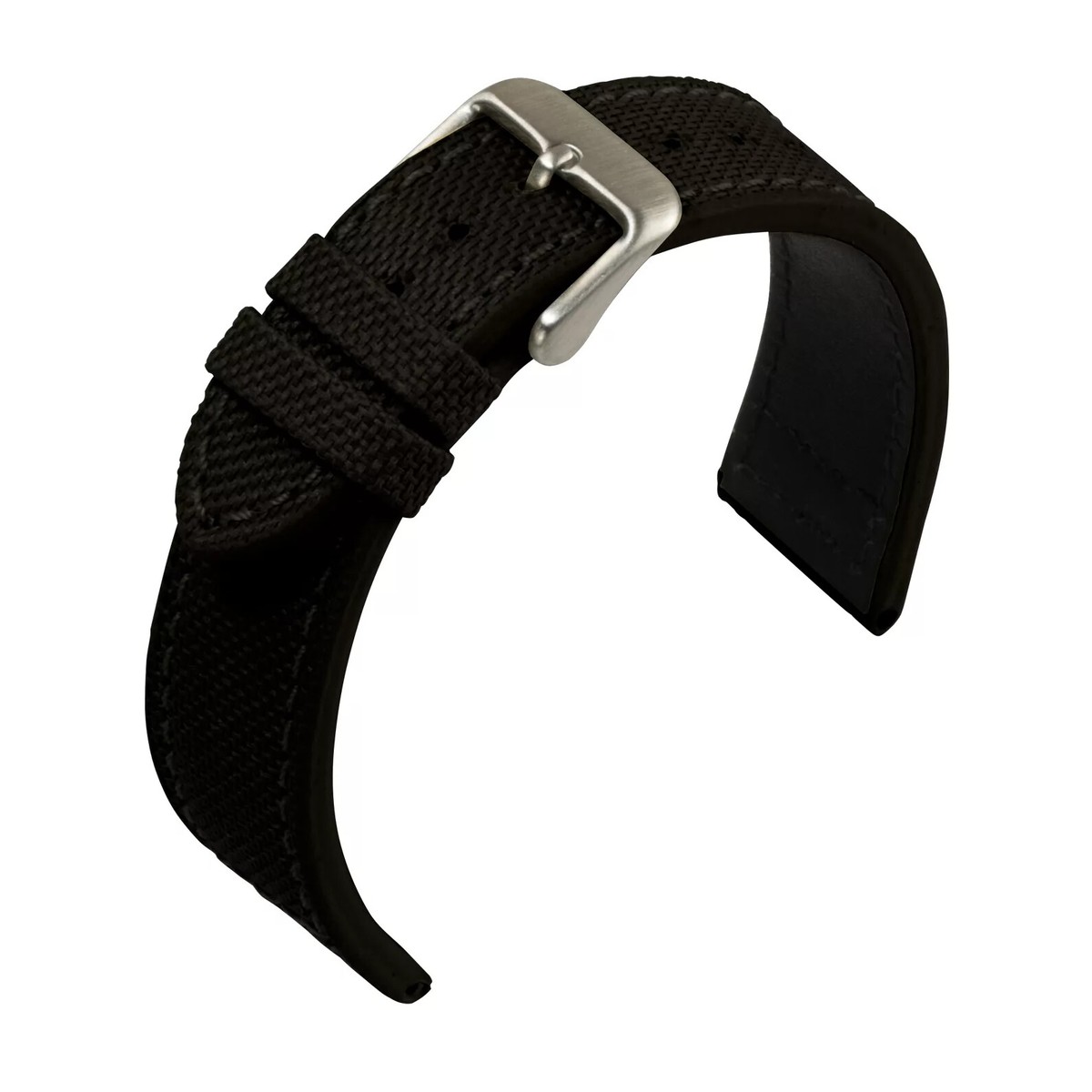Watch Band Eulit Canvas Strap Watch Strap Canvas Black From Eulit