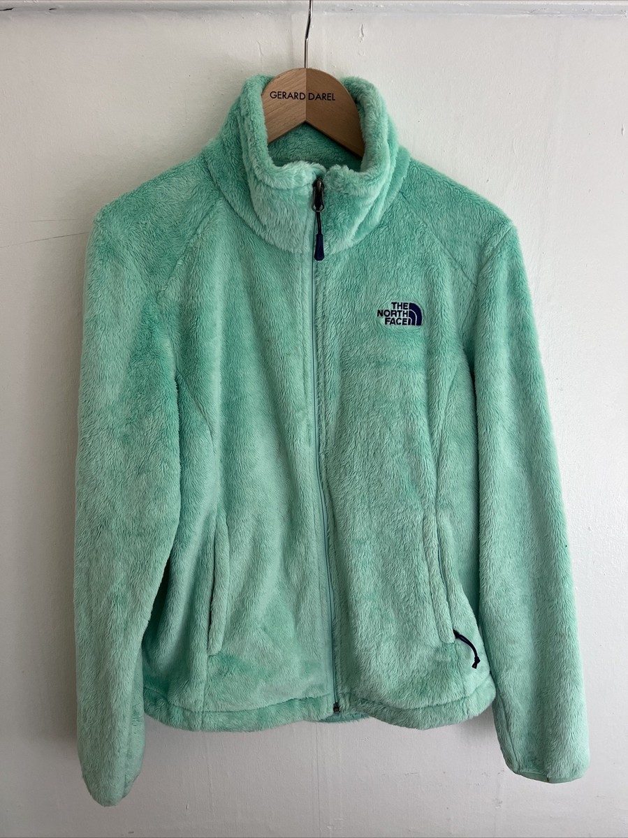 The North Face MINT GREEN Osito Full Zip Soft Fleece Jacket S Women Small