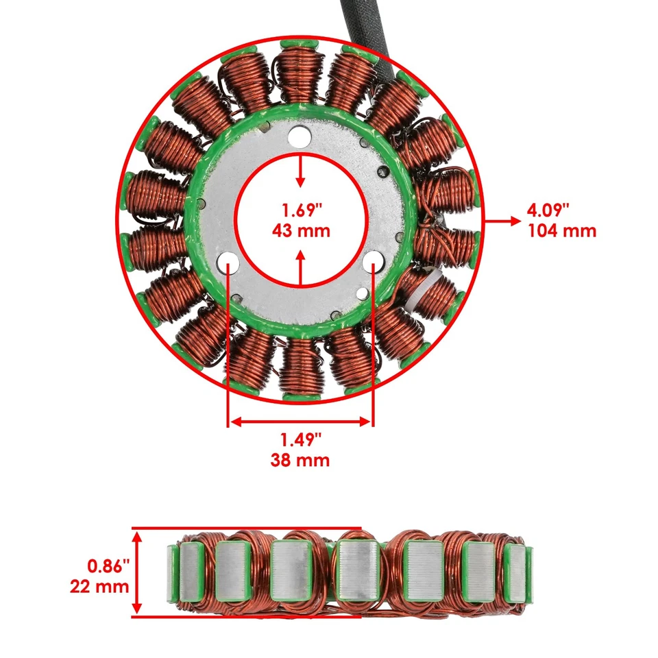 Stator for Suzuki GZ250 1999 2000 2001-2010 Stator Generator Alternator Magneto - Image 2 of 4