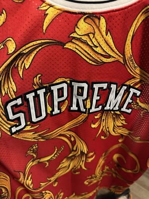 Supreme Nike SS14 Red Basketball Jersey Size Large | eBay