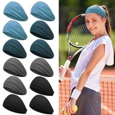 Wide Non-Slip Headbands for Women's Hair, Stretchy Hair Bands for Girls, Elastic