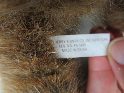 Vtg Jerry Elsner MOOSE Plush w/Tag - 12" Velvet Touch Collection Jointed - Picture 9 of 10