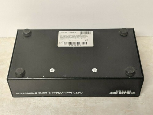 BLACK BOX AC156A-8 CAT5 Audio/Video 8-Ports Broadcaster Splitter For Parts - Picture 10 of 12