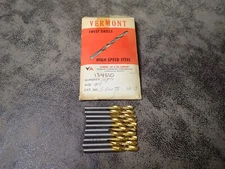 Vermont Tap & Die 134510 Vertanium #9 Screw Machine Length Drill 10 Pack (BN424)