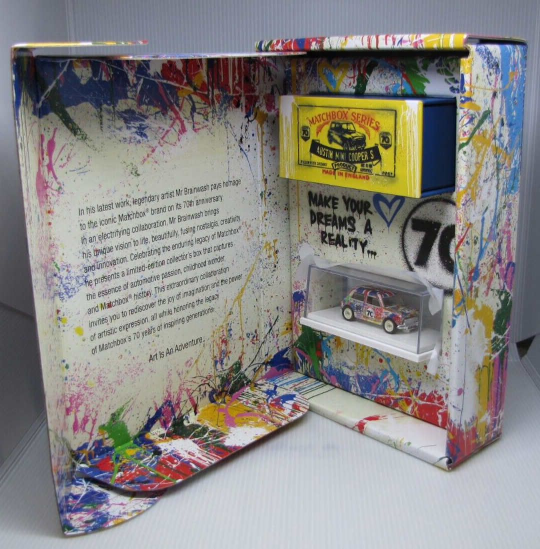 Matchbox Austin Mini Cooper S 2024 Mattel x Mr Brainwash