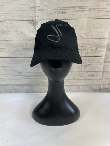 Port & Company Black Baseball Cap Hat 100% Cotton Adjustable One Size - Picture 1 of 7
