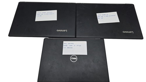 Lot Of 3 Laptops Lenovo Ideapad 110 & Dell Latitude Intel Core i3 & 7th Gen CPUs