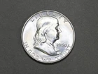 1950-D 50C Franklin Silver Half Dollar Gem Bu