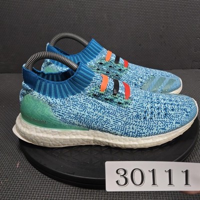 Adidas Ultra Boost Shoes Womens Size 7 Blue Green Sock Primeknit S80781 Running