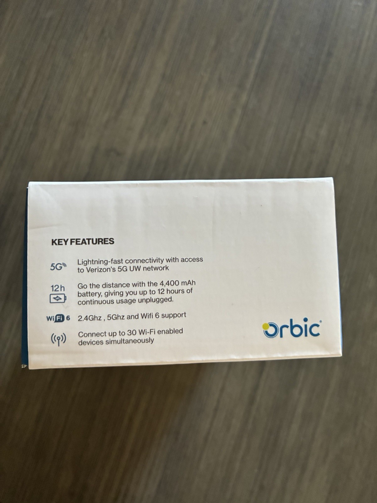 Orbic R500l5 Orbic Speed 5G R500L5 Verizon 5G LTE Data Hotspot Modem L@@K