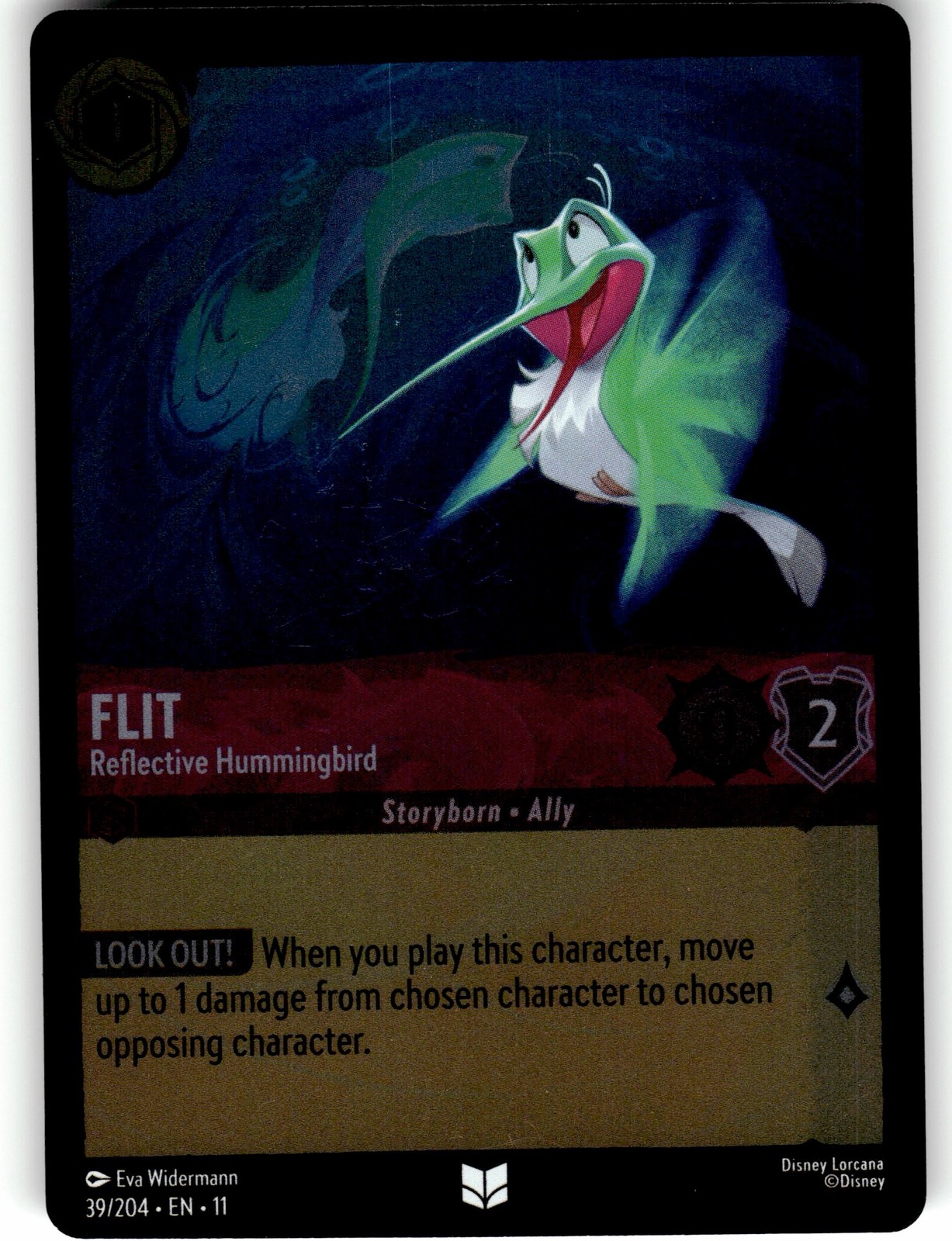Flit #39/204 Disney Lorcana Winterspell Uncommon, Cold Foil NM