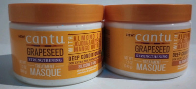 2 Cantu Grapeseed Strengthening Treatment Masque 12 OZ/340g