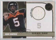 2010 Press Pass Portrait Edition Game Day Gear Gold 166/199 Sean Canfield 0n9