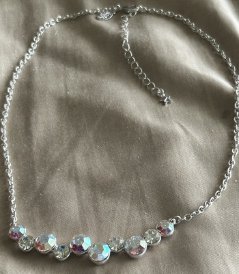 Kirk s Folly  art deco style chain and bar aurora borealis NWT and Box