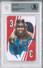 Bray Wyatt Signed Autograph Slabbed WWE 2017 Uno Card BAS Beckett