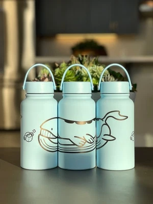 Wailord & Wailmer Water Bottle Engraved Waterbottle, Huge Wailord Whale Coffee - Image 1 of 4