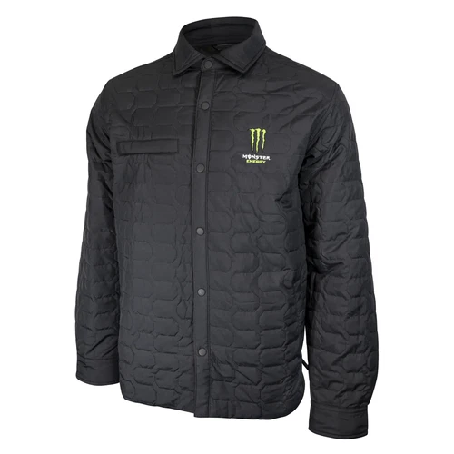 Monster Energy Quilted Work Shirt Black Shacket Mens 2XL 3XL New Promo Jacket - product listing photo
