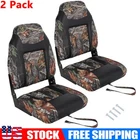 2-Pack Boat Seats High Back Folding Fishing Boat Seat Chairs with Sponge Padding