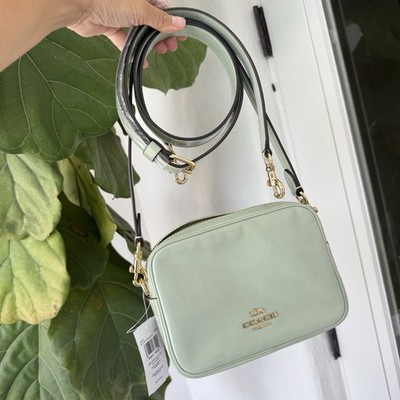 Coach Mini Carey Crossbody Bag CEK70 glazed leather/Gold/Light