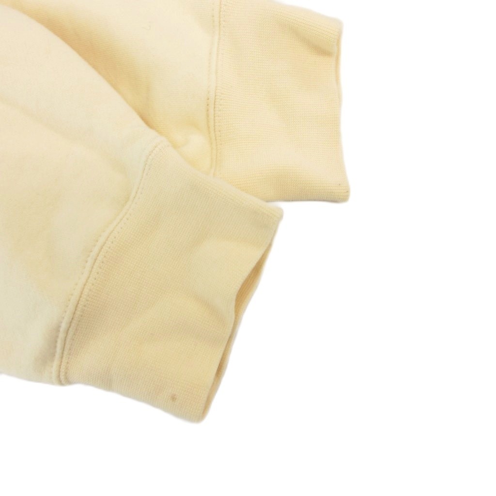 Essentials +S Back Logo Hoodie Beige Long Sleeve Parka Sweatshirt Used thumbnail 5