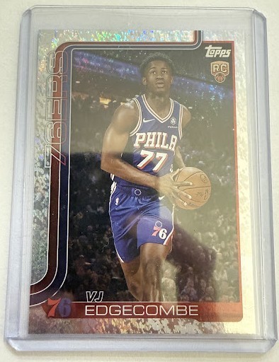 2025-2026 Topps Basketball VJ Edgecombe Holo Foil RC #203