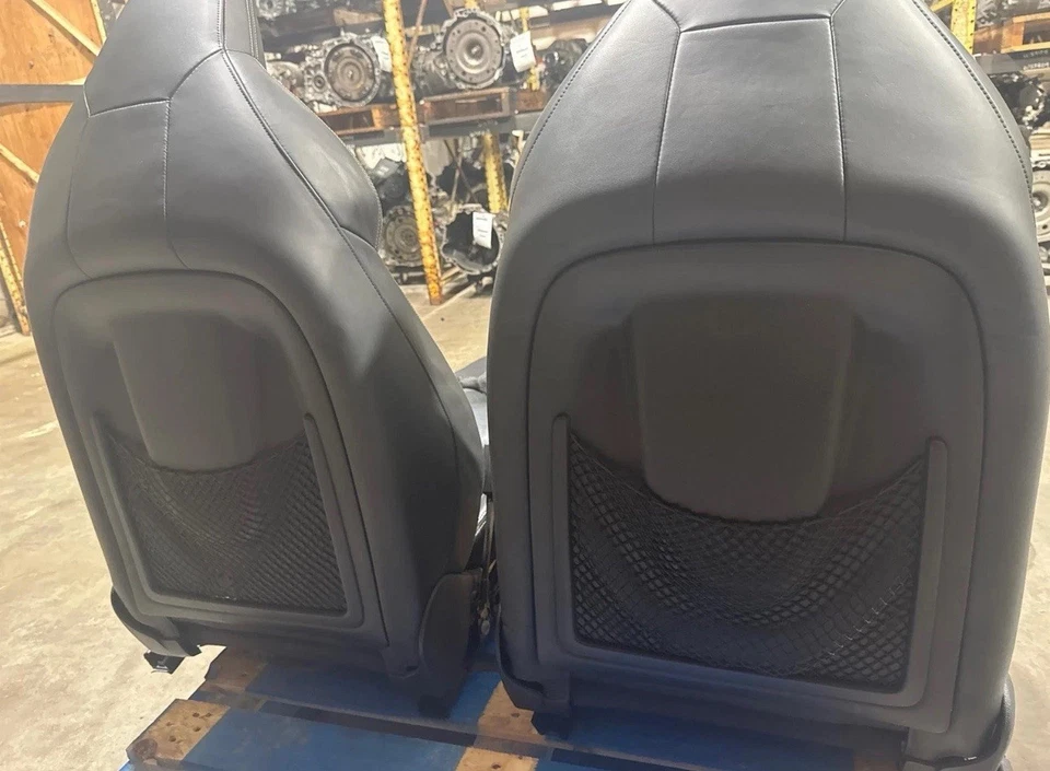 2013-2018 AUDI A6 S6 C7 NAPA LEATHER FRONT SEAT SEATS LEFT AND RIGHT BLACK OEM - Image 2 of 4