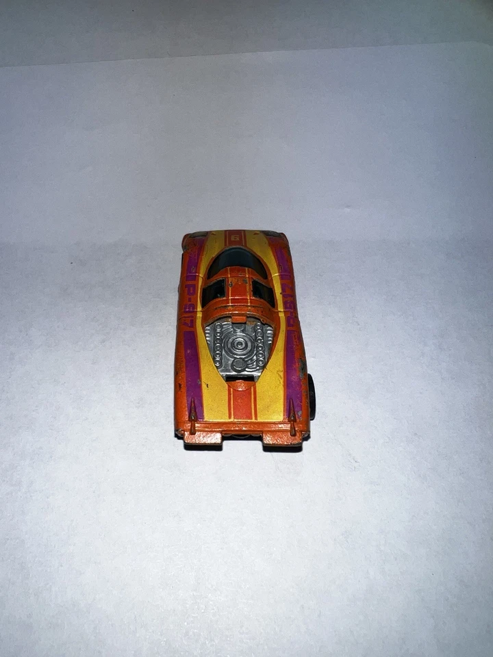 Porsche vintage 1969 Hot Wheels naranja púrpura P 917 Hong Kong Blackwall Foto 4 de 4